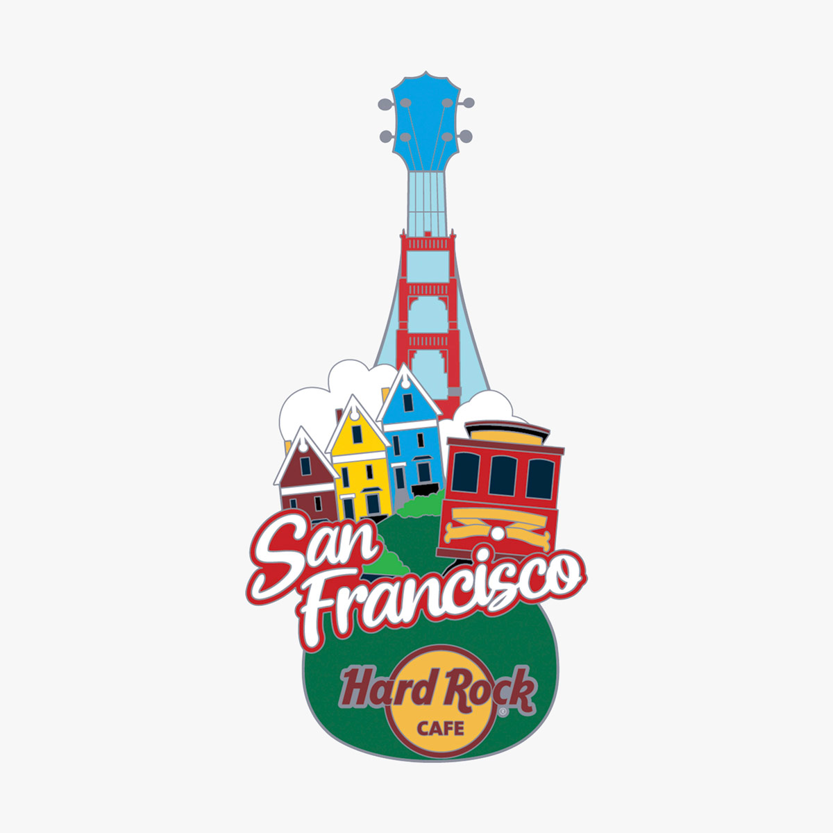 Limited Edition Landmark Guitar Pin image number 1